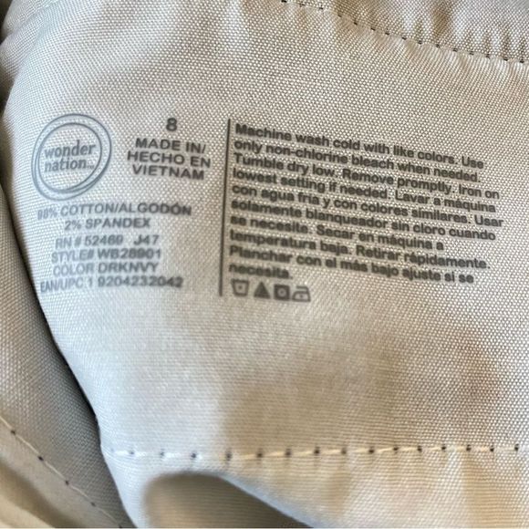 Boys school uniform Navy Blue Shorts NWT size 8 - Picture 3 of 4